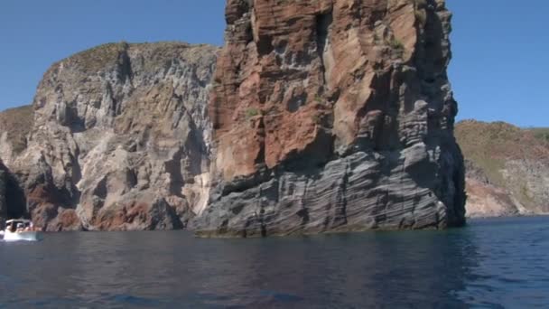 Eolian isla turística — Vídeo de stock