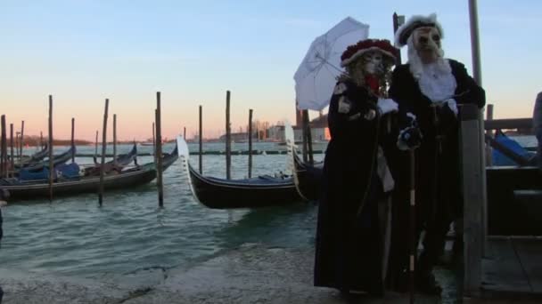Venetiaanse masker — Stockvideo