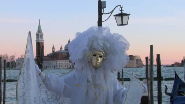 Maschera veneziana — Video Stock