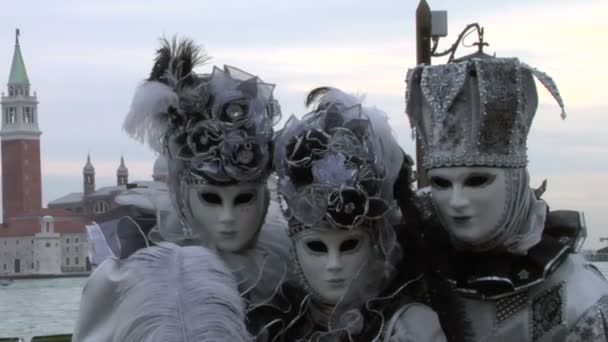 Venetiansk mask — Stockvideo