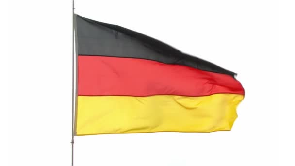 Alemania bandera — Vídeo de stock