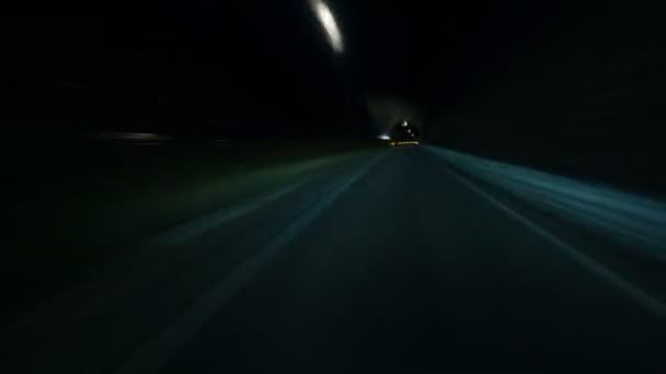 Abstract Driving Highway Fish Eye Time Lapse Motion Blur — Αρχείο Βίντεο