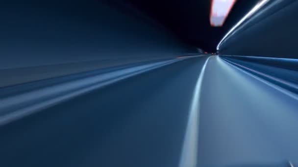 Abstract Driving Highway Fish Eye Time Lapse Motion Blur — Stok video