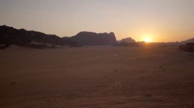 Wadi Rum Çölünde Ay Vadisi Ürdün