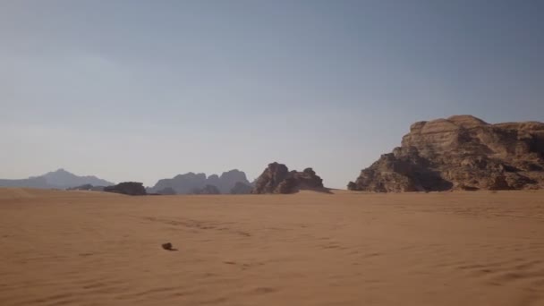 Wadi Rum Desert Valley Moon Jordan — Videoclip de stoc