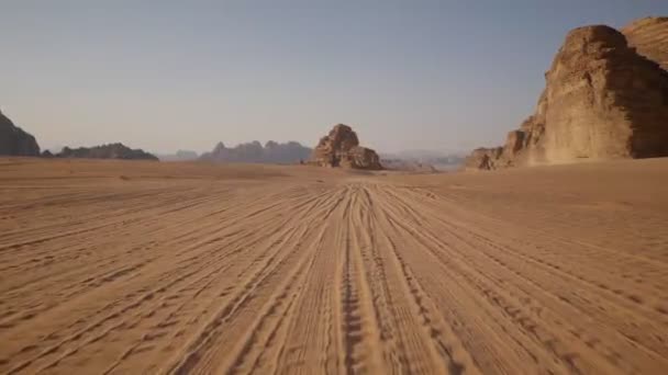 Wadi Rum Wüste Tal Des Mondes Jordanien — Stockvideo