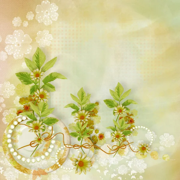 Flower background for the designer — Stock Photo, Image