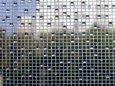 Kılavuz üzerinde yağmur damlaları