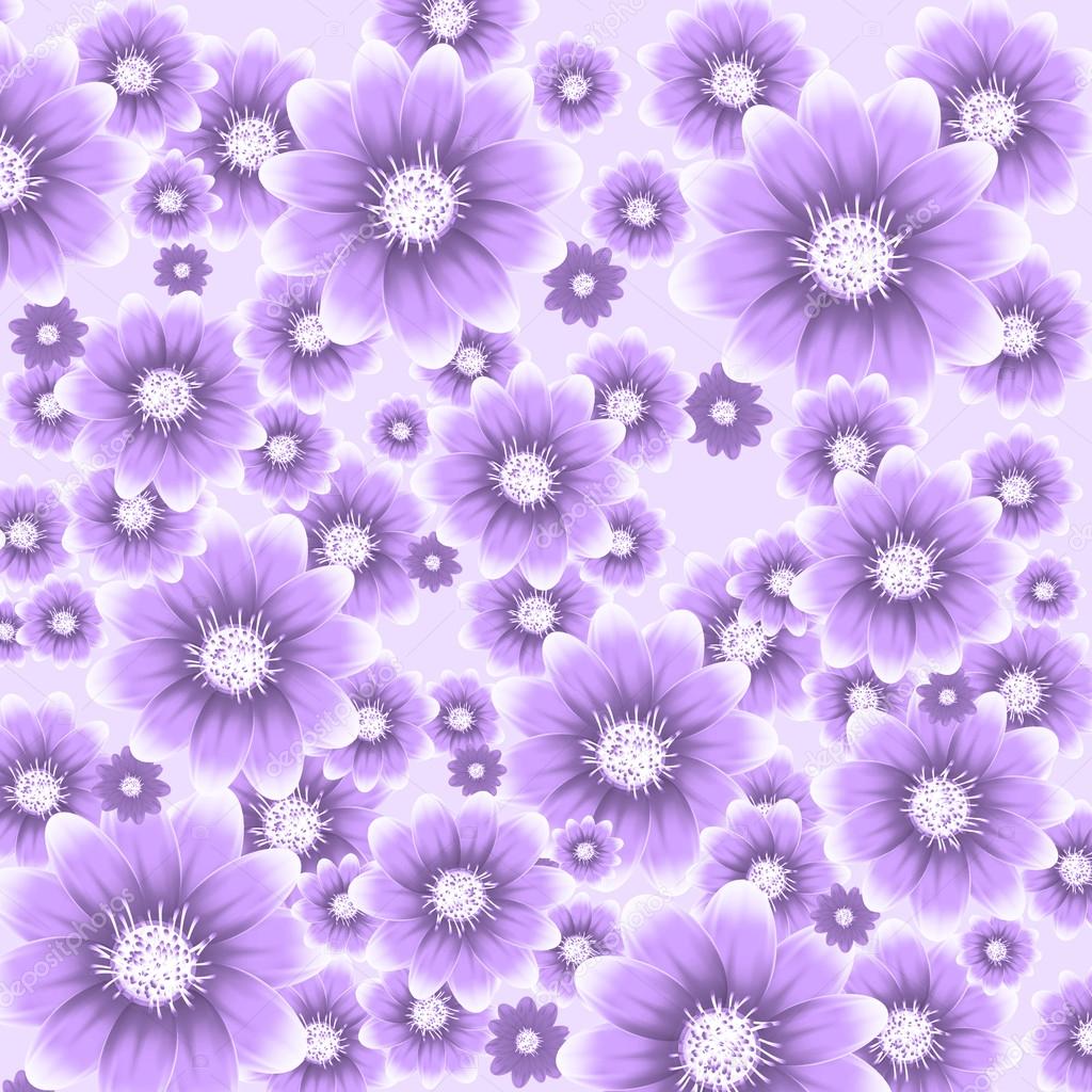 Vektor Lila Blumiger Hintergrund Vektorgrafik Lizenzfreie Grafiken C Maomirol 18624291 Depositphotos
