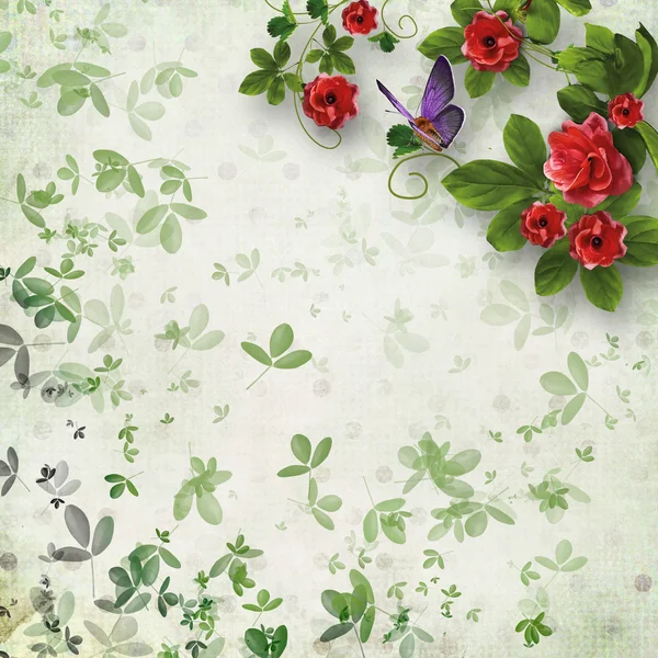 Beautiful floral abstract background — Stock Photo, Image