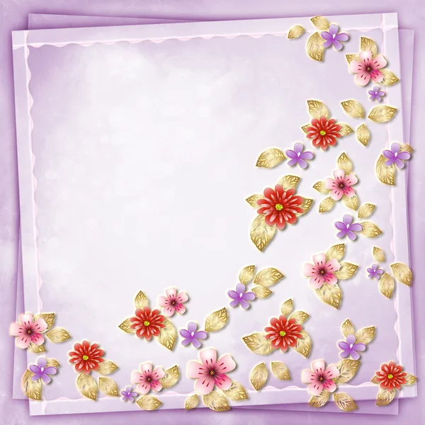 Hermoso fondo abstracto floral — Foto de Stock