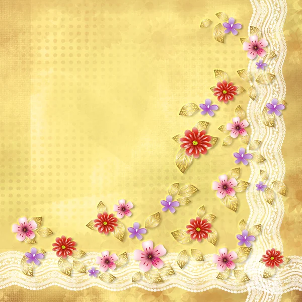 Vackra blommor abstrakt bakgrund — Stockfoto