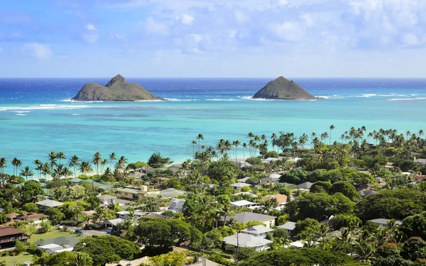 Mokoli'i ostrovy (lanikai) — Stock fotografie