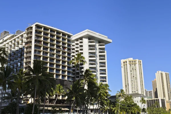 Hotéis em Waikiki — Fotografia de Stock