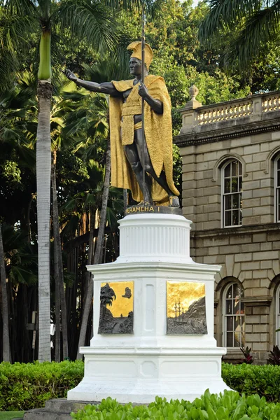 Koning kamehameha standbeeld — Stockfoto