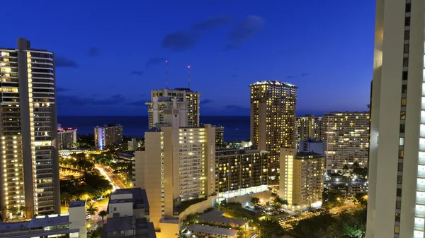 Noite de Waikiki — Fotografia de Stock