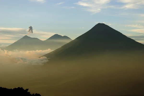 グアテマラの火山 ストックフォト