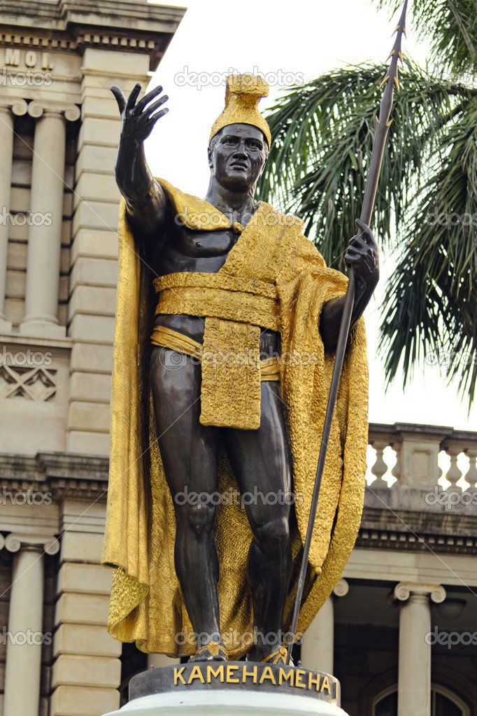 King Kamehameha Statue — Stock Photo © guynamedjames 12624038