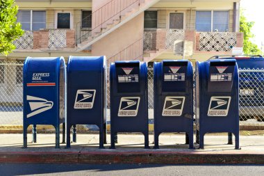 Mailbox row clipart