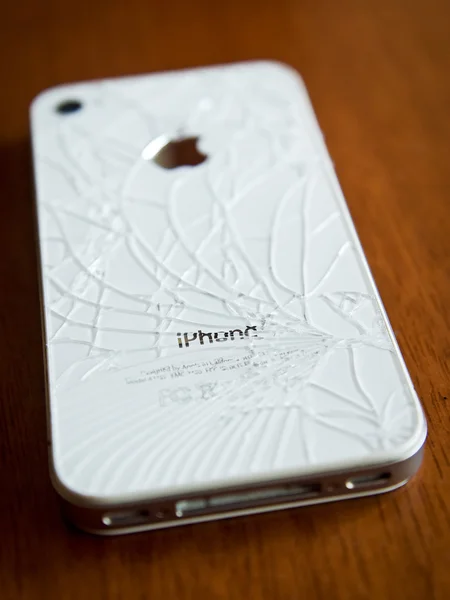Krossade smartphone — Stockfoto