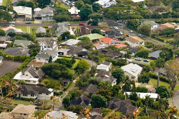 Havadan bir mahalle — Stok fotoğraf