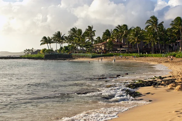 Poipu strand kauai, Hawaï — Stockfoto