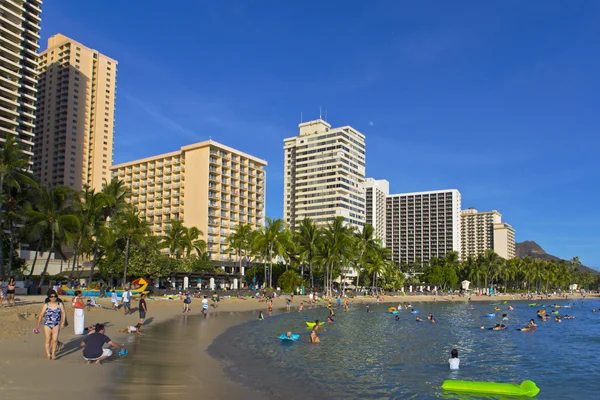 Playa de Waikiki, Hawai — Foto de Stock