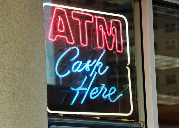 ATM tecken — Stockfoto