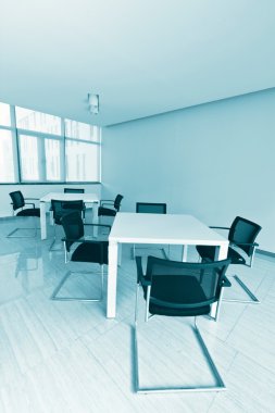 yeni ofis Resepsiyon alanı, temiz ve parlak.