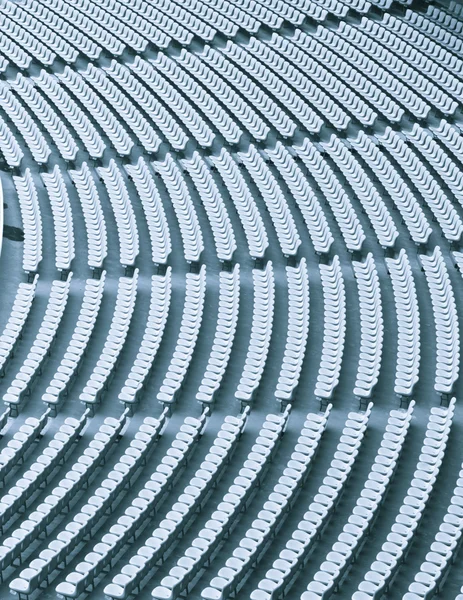 Tribün ülés nézni a játék belsejében a stadion. — Stock Fotó