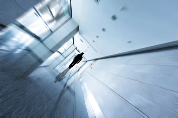 Passengers in the airport interior — Stock Photo, Image