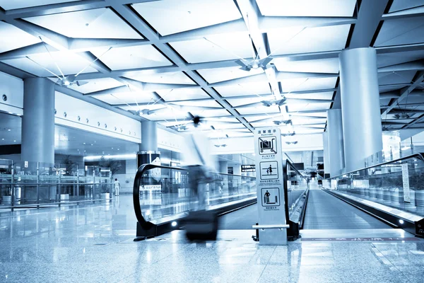 Escalator in modern interior toned — Stock Photo, Image