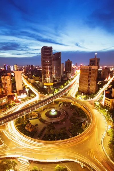 O viaduto da cidade em Shenzhen China — Fotografia de Stock