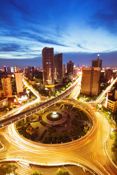 The city overpass in Shenzhen China
