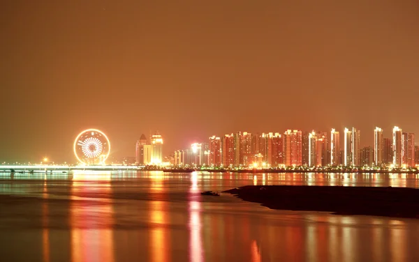 Cidade noite cena — Fotografia de Stock