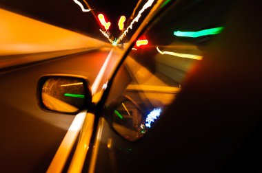 Araba tünelde Hareket Bulanıklığı