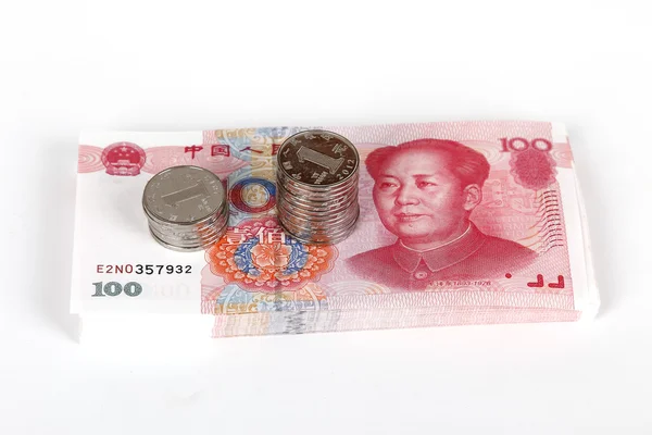 中国の通貨。中国の銀行券 — ストック写真