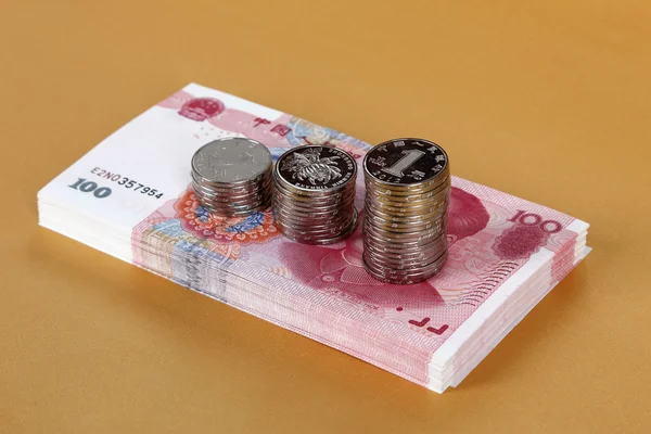 China's valuta. Chinese bankbiljetten — Stockfoto
