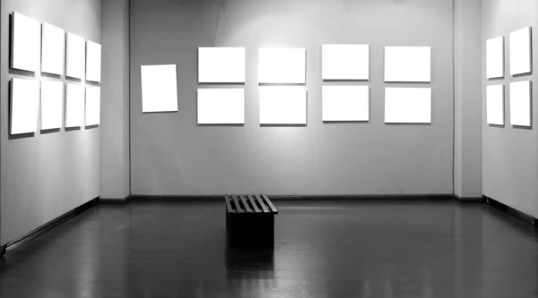 艺术博物馆的空框架 — 图库照片