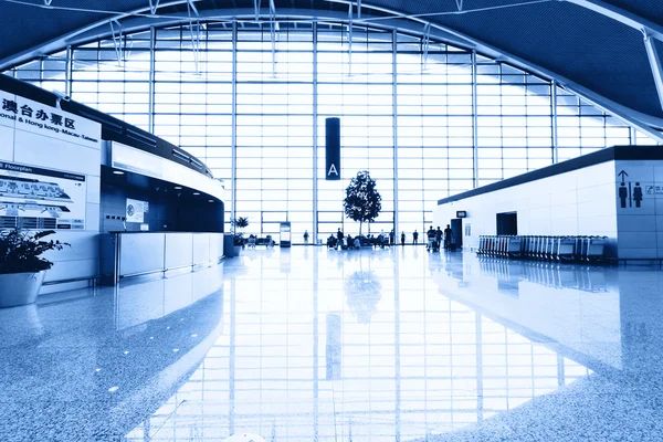 Interior da arquitetura moderna no aeroporto de shanghai . — Fotografia de Stock