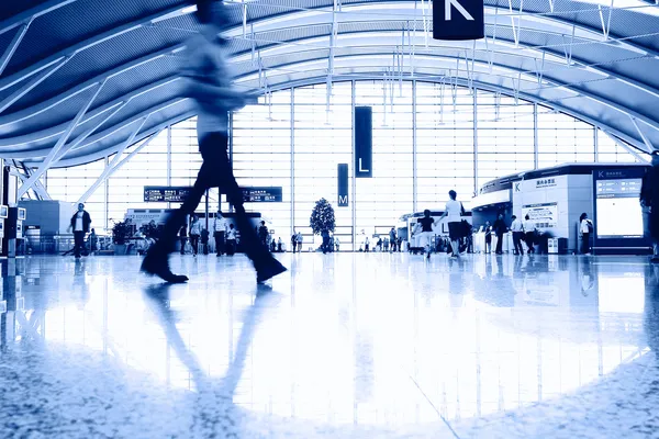 İç mimari, modern Şangay Havalimanı.