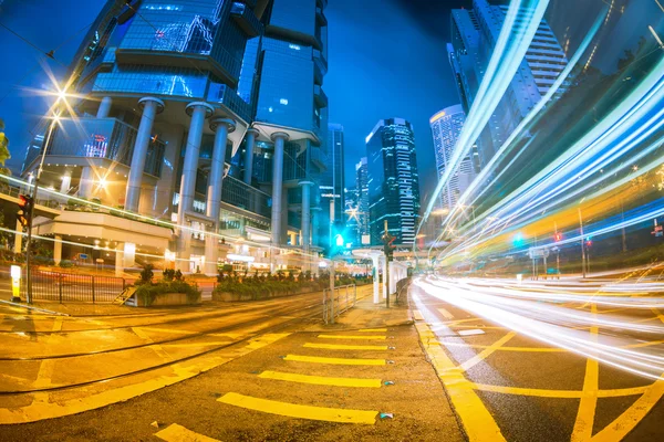 Bela paisagem da cidade à noite — Fotografia de Stock