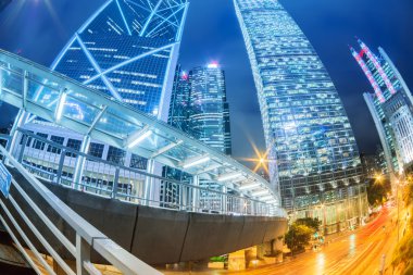 hongkong c modern binanın arka ışık rotaları