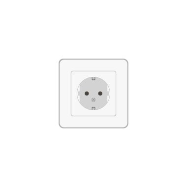 Socket for electrical energy, outlet electricity. Voltage 220 volts. Vector illustration
