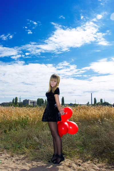 Portrait of a young blonde woman — Stock Photo, Image