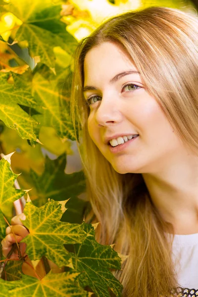 Portrait of a beautiful young blonde woman — Stock Photo, Image