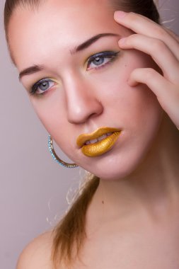 güzel bir genç kadın Studio Güzellik Portresi