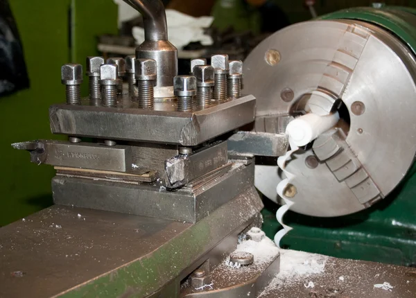 Sharp chisels lathe machined parts — Stock Photo, Image