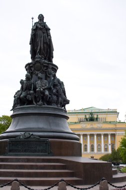 İmparatoriçe catherine büyük anıt. St. petersburg.