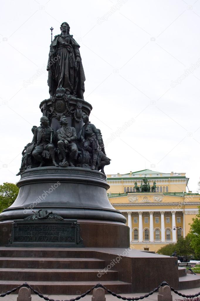 Monument to Empress Catherine the Great. St. Petersburg.